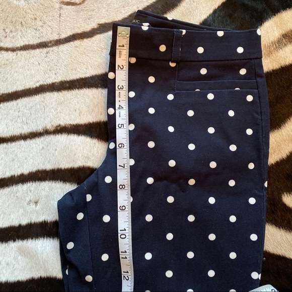 NWT Banana Republic Navy Polka Dot Pant - Picture 5 of 6